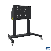 SmartMetals Mounting Solutions BV MOBILER DISPLAYLIFT AUF ROLLEN, 86", 120 KG, 660MM HUB, SCHWARZ