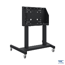 SmartMetals Mounting Solutions BV MOBILER DISPLAYLIFT AUF ROLLEN, 86", 120 KG, 660MM HUB, SCHWARZ