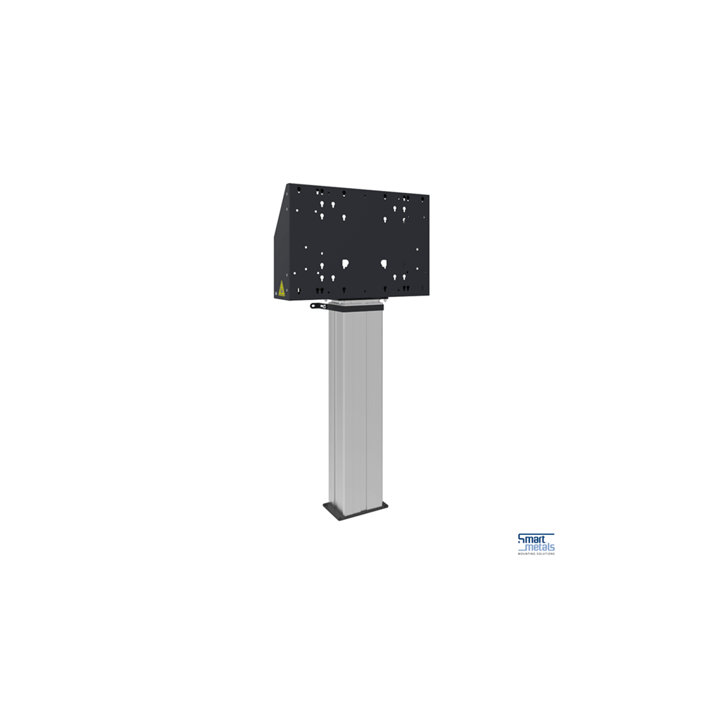 Bodenlift XL 86", 135 kg, 600 mm Hub, schwarz/Alu