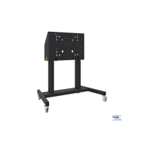 Mobiler Displaylift auf Rollen, 86", 120 kg, 660mm Hub, schwarz