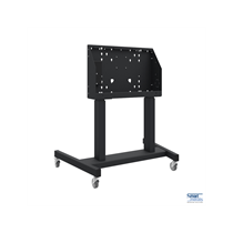 Mobiler Displaylift auf Rollen, 86", 120 kg, 660mm Hub, schwarz