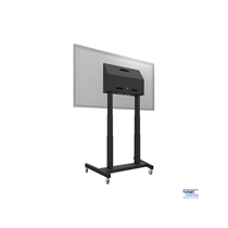 Mobiler Displaylift auf Rollen, 86", 120 kg, 660mm Hub, schwarz