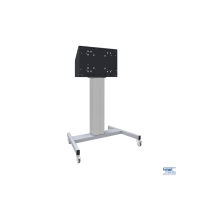 Mobiler Displaylift XL auf Rollen, 86", 120 kg, 600mm Hub, silber/Alu