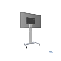 Mobiler Displaylift XL auf Rollen, 86", 120 kg, 600mm Hub, silber/Alu