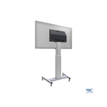 Mobiler Displaylift XL auf Rollen, 86", 120 kg, 600mm Hub, silber/Alu