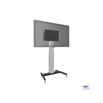 Mobiler Displaylift XL auf Rollen, 86", 120 kg, 600mm Hub, schwarz/Alu