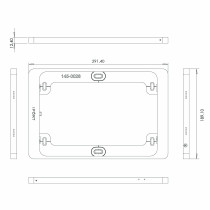 Surface Mount für iPad 10.9" (10th Gen.) incl. PoE+, white - IPORT