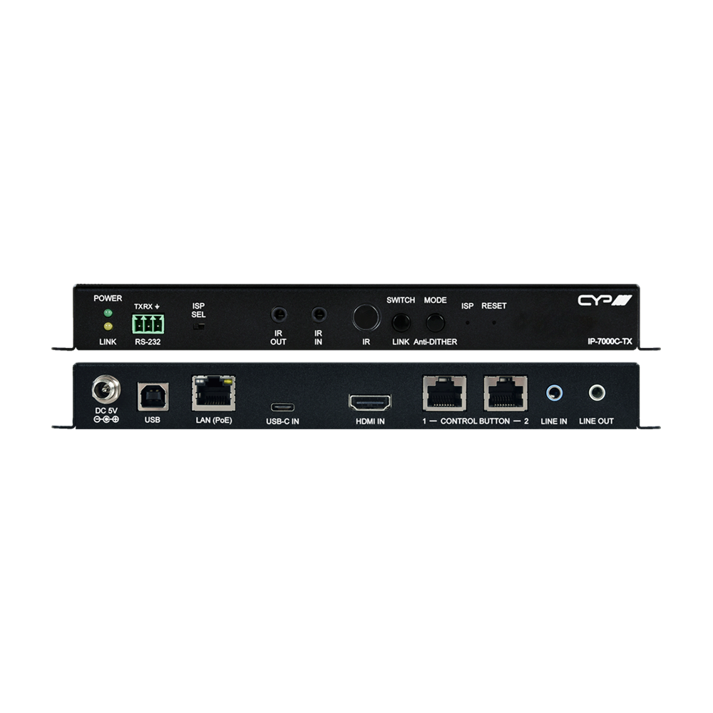 CYP IP-7000TX HHDMI / USB-C AVoIP Sender mit USB & PoE